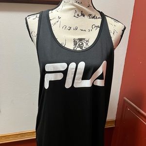 NWT XL LADIES BLACK FILA TANK YOGA TOP